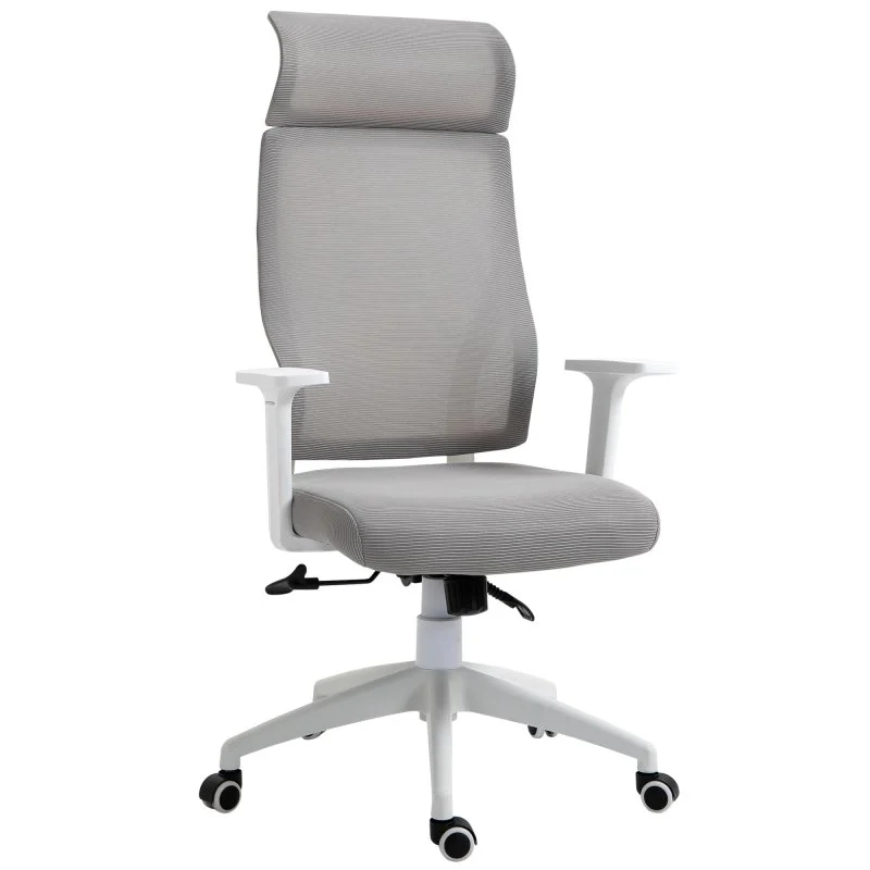 Detalle de Vinsetto Silla de Oficina Ergonómica y Ajustable Gris
