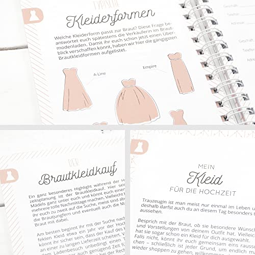 Detalle de Bonbon Villa Trauzeugin Planer – Der Planer für die Trauzeugin (Geschenk & Ringbuch)