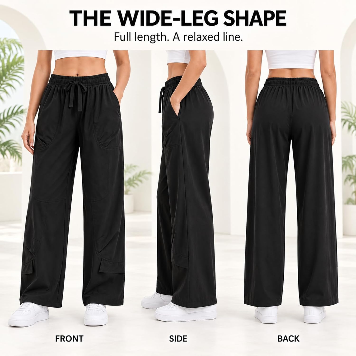 Detalle de GooBe Women's Wide-Leg Travel Pants