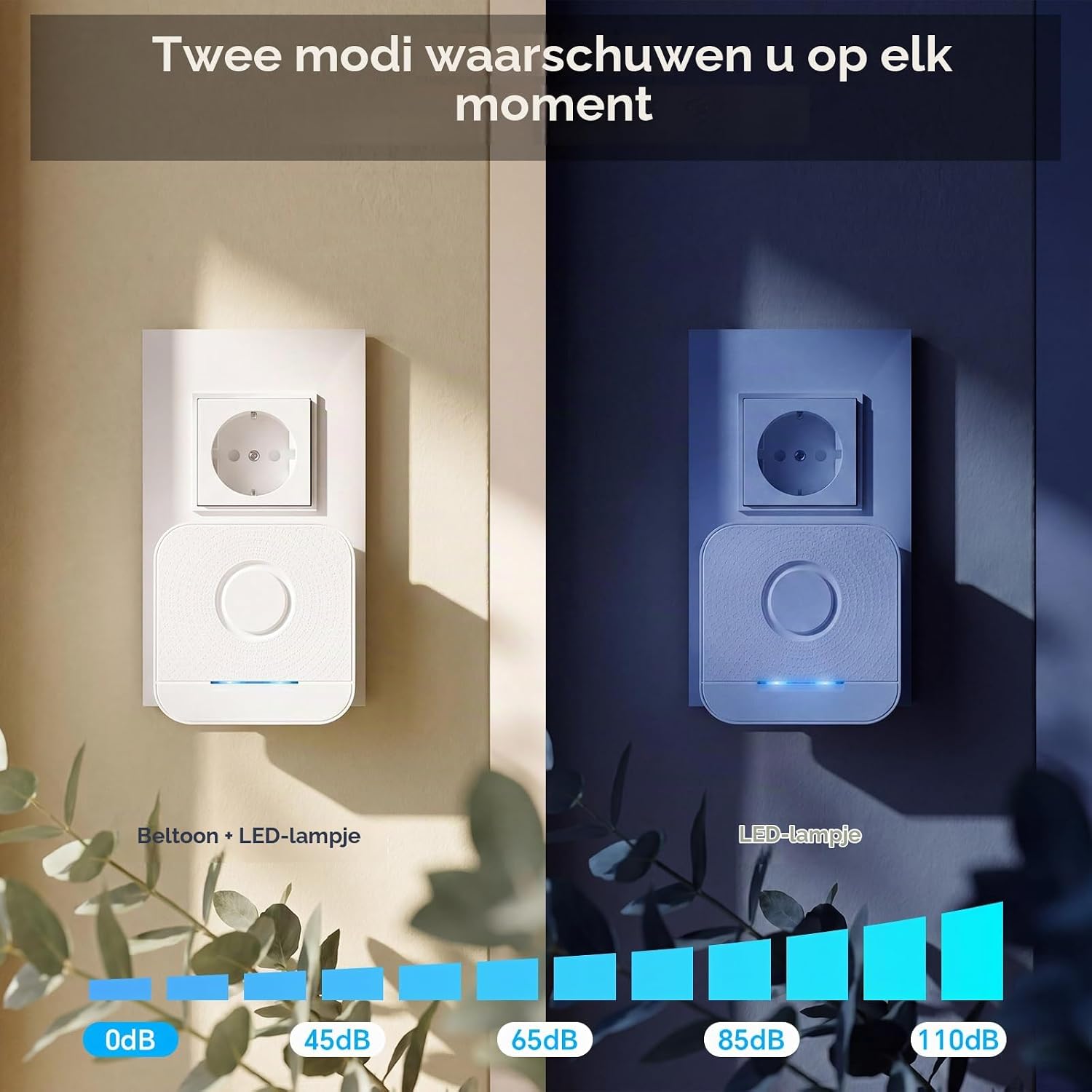 Thumbnail 6 de BITIWEND Wireless doorbell deur- en raamsensor met 58 tonen en bereik tot 182 m