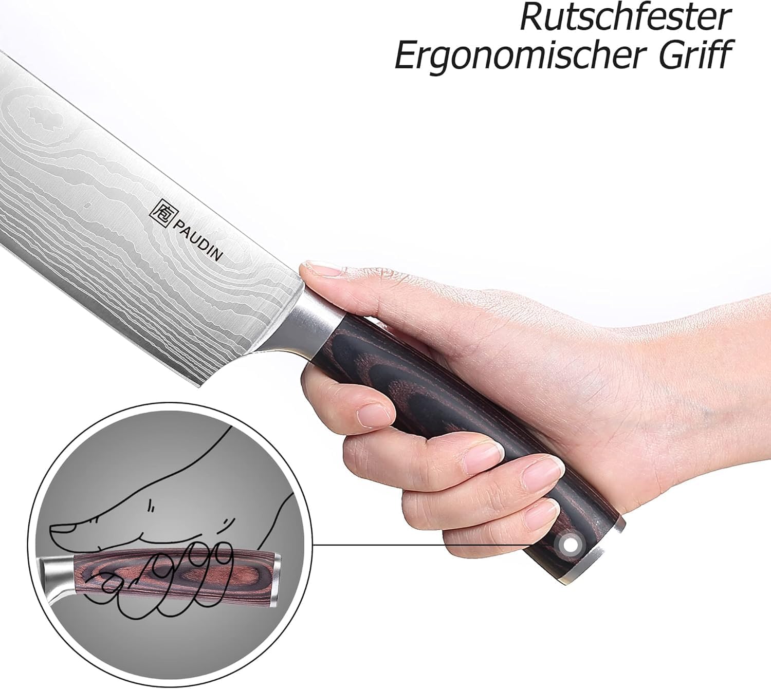Thumbnail 6 de PAUDIN Japanisches Messer 17 cm Klingenlänge