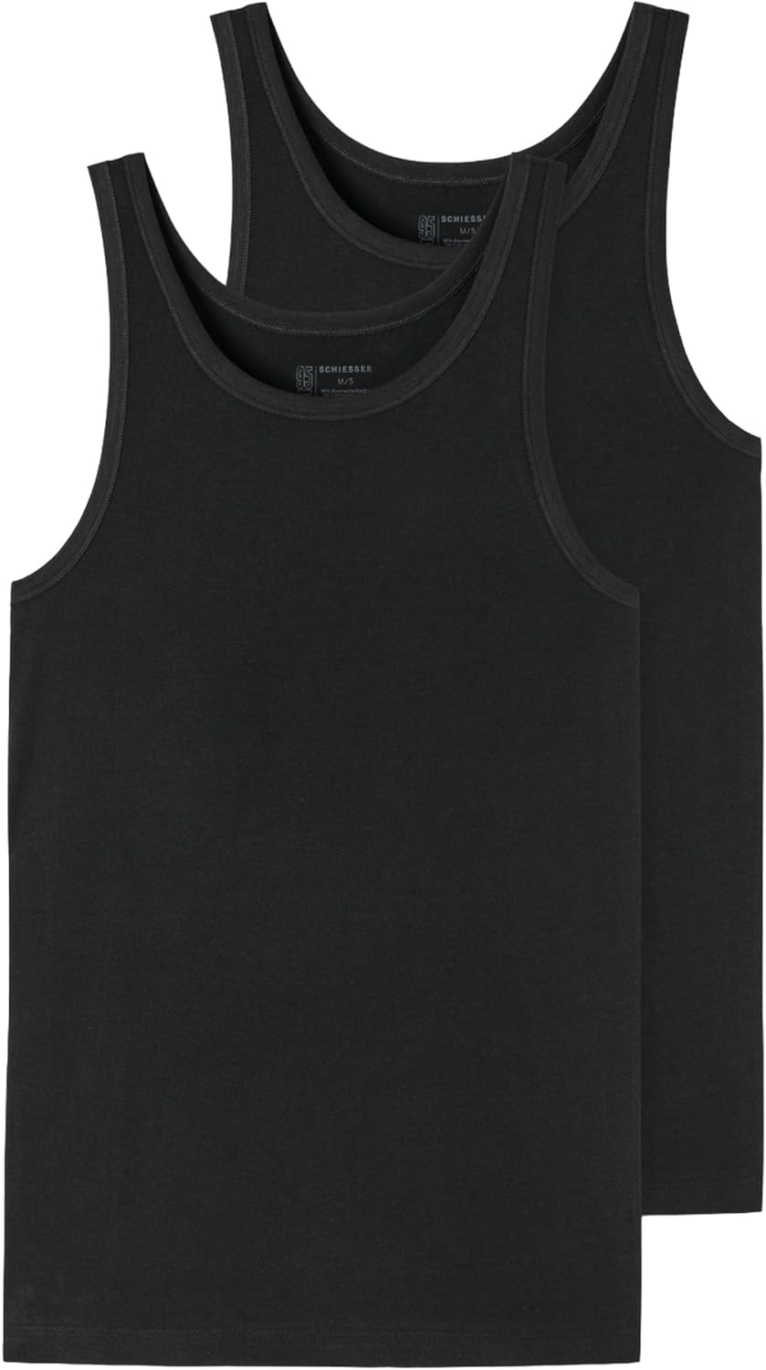 Thumbnail 5 de Schiesser Herren Unterhemd ohne Arm 2er Pack 95/5 Box – komfortabler Basis-Body aus Bio-Baumwolle