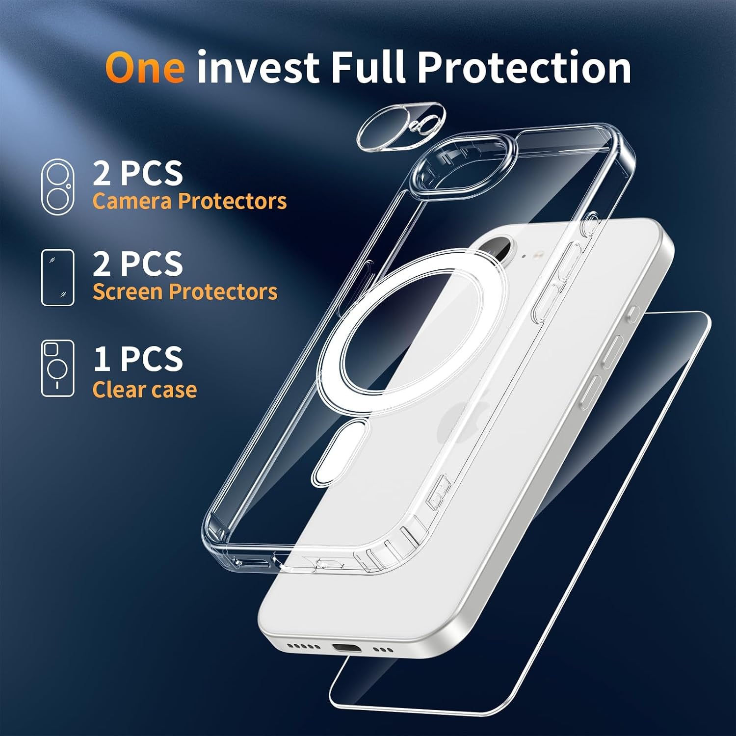 Thumbnail 2 de YNMEacc 5 in 1 Magnetic Case for iPhone 16e