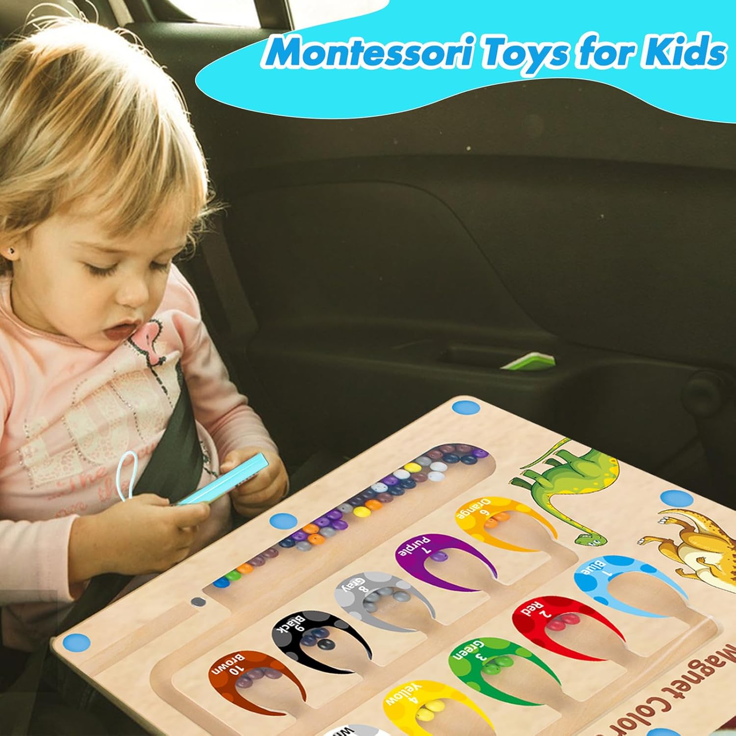 Thumbnail 4 de DQMOON Magnetic Colour and Number Maze for Ages 3–5