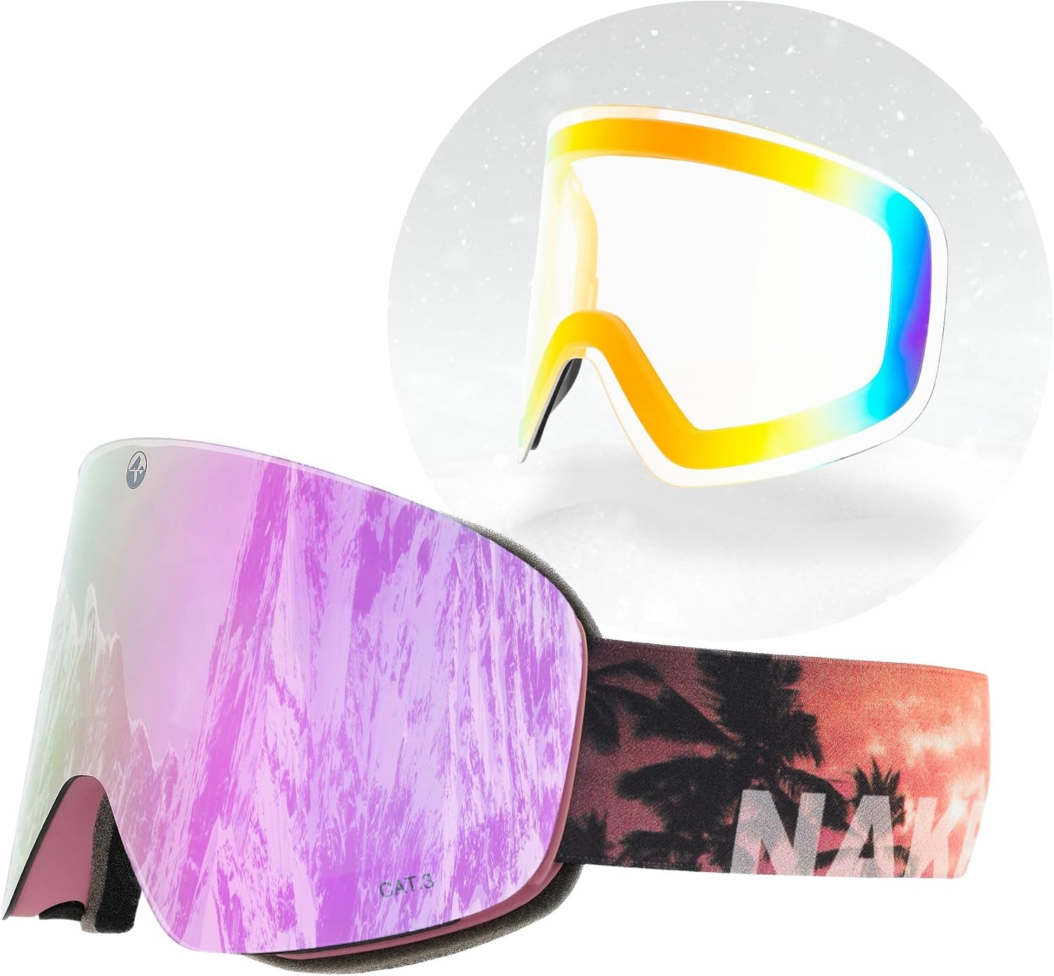 Detalle 1 de NAKED Optics The TROOP EVO Skibrille – Wechselgläser