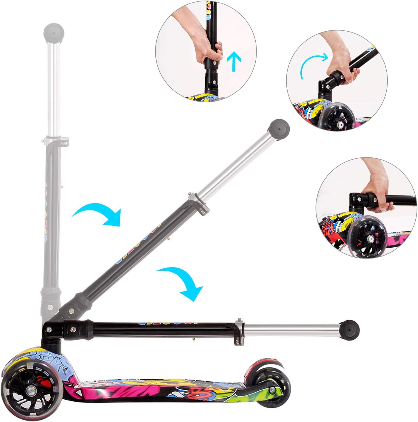 Thumbnail 3 de IMMEK Pieghevole Monopattino Graffiti 50 kg 🛴