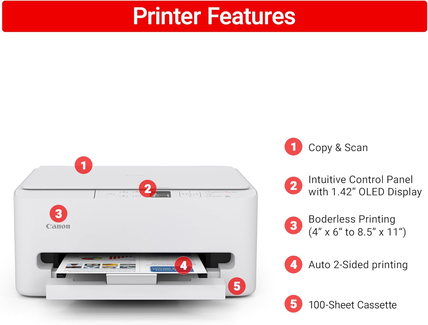 Thumbnail 2 de Canon PIXMA TS6520 Wireless Color Inkjet Printer: A Practical Home All‑In‑One