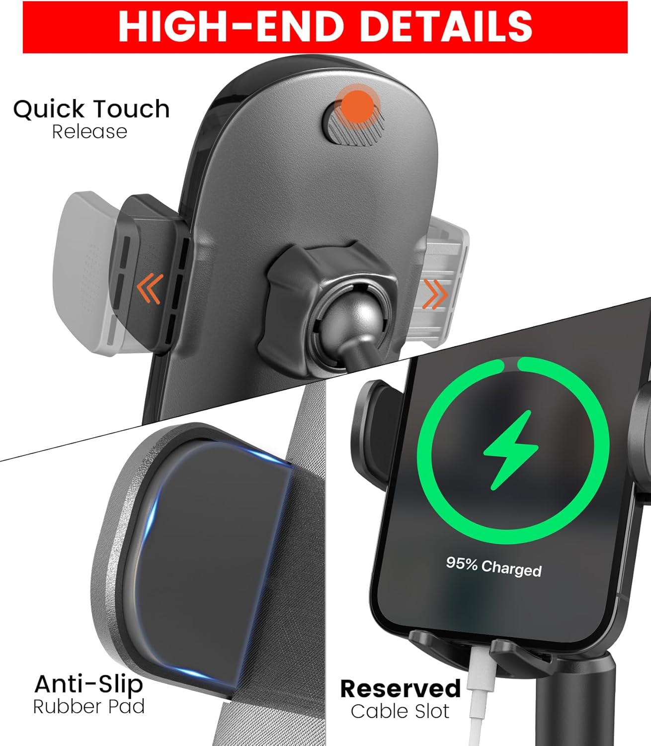 Thumbnail 5 de APPS2Car Cup Holder Phone Mount Adjustable Arm