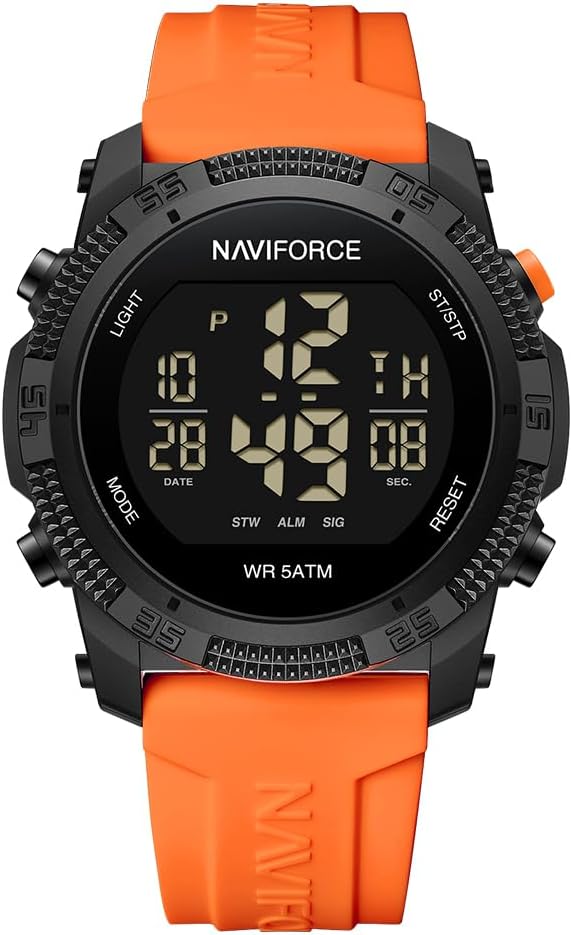 Thumbnail 6 de Naviforce Orologio digitale sportivo impermeabile con cronometro e allarme – cronometro, data e supporto comfort
