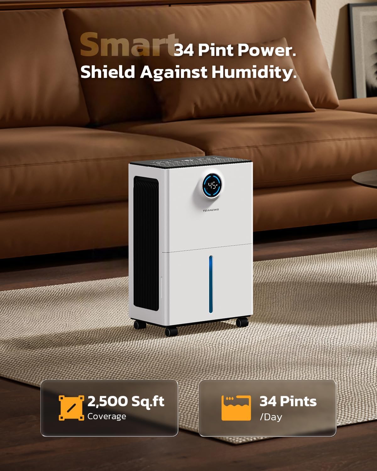 Detalle 2 de TEANEWS Dehumidifier 34-Pint