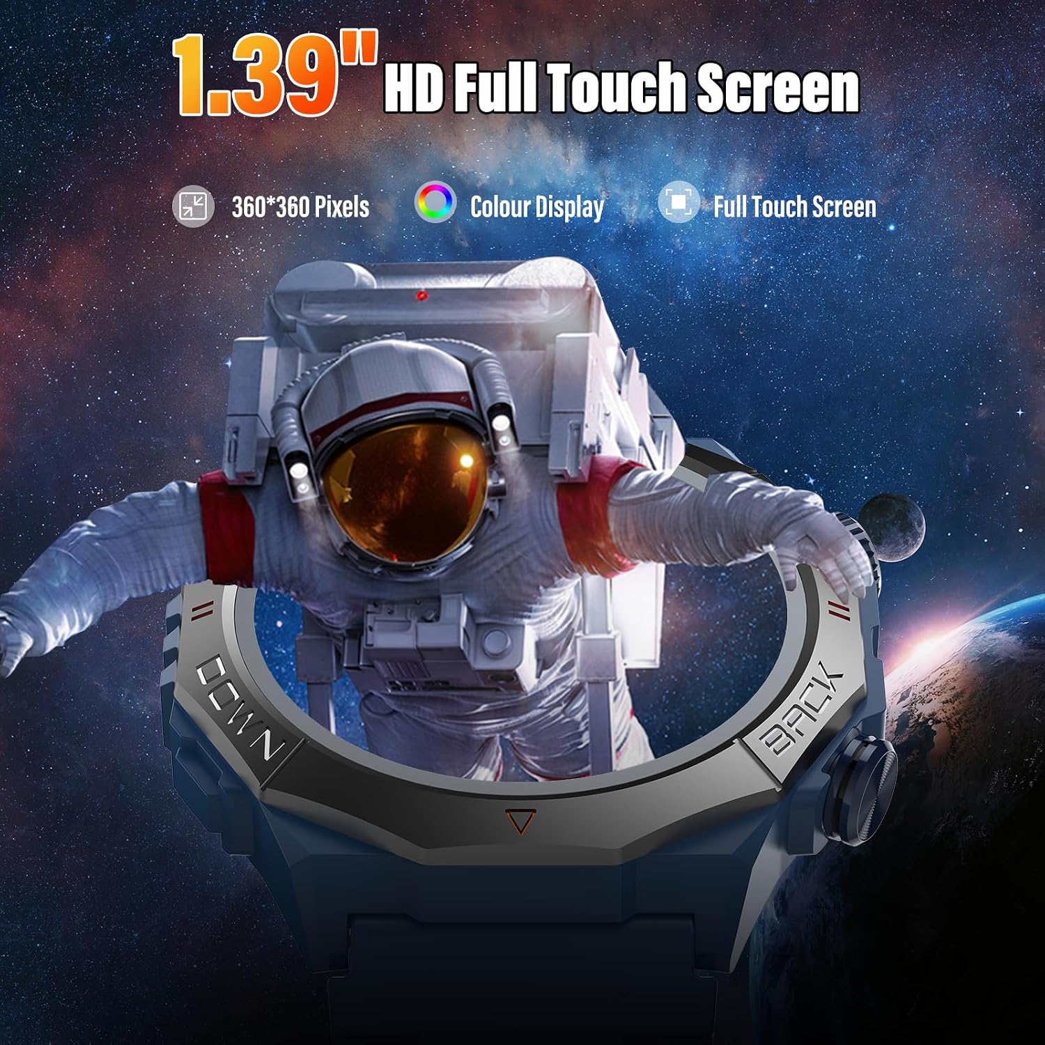 Thumbnail 3 de Atheewon S10 Military Smart Watch for Men