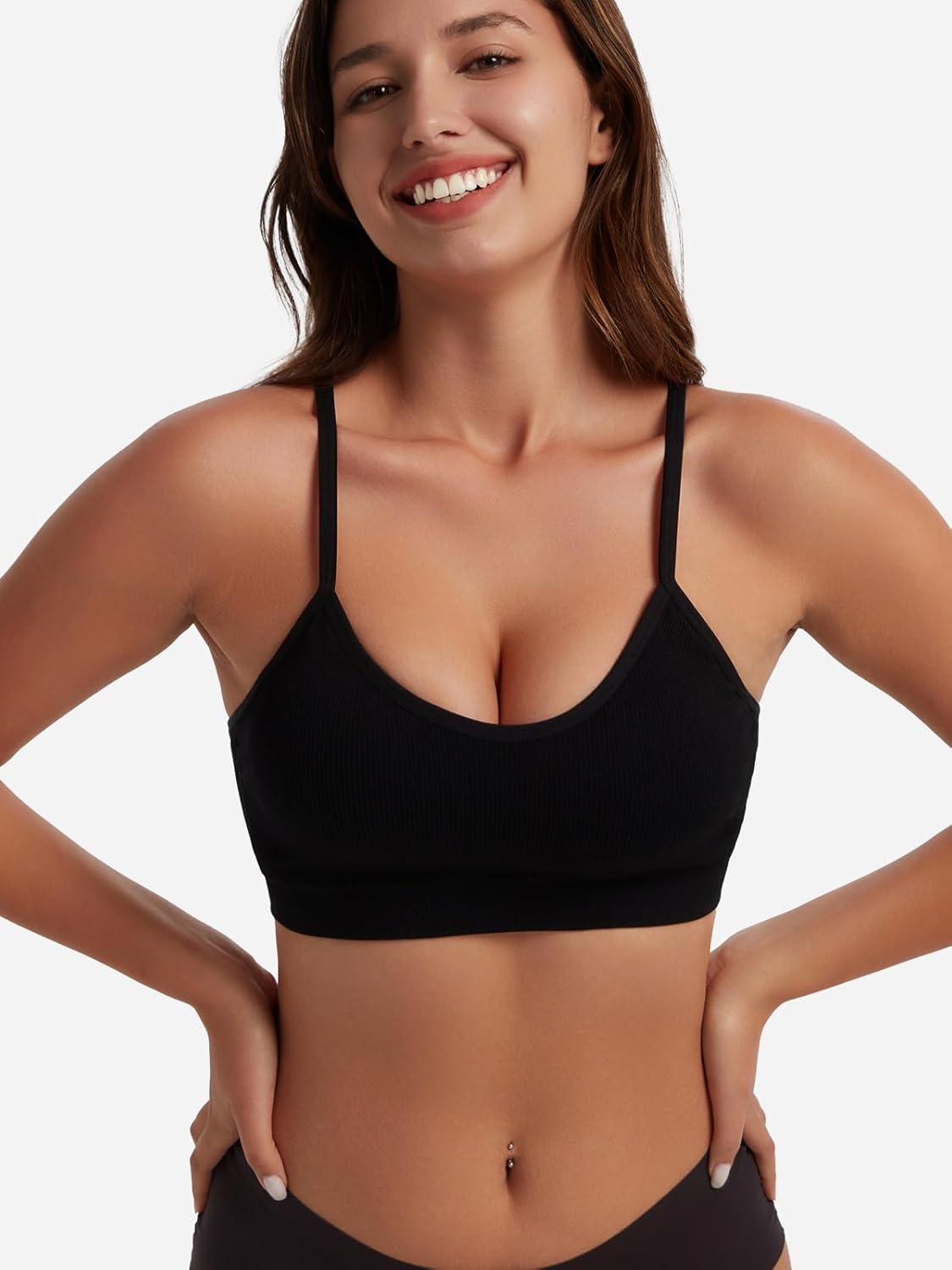 Thumbnail 1 de HBselect 4er BHS Damen ohne Bügel – Nahtloses Push-Up Bustier, Halt für Große Brüste