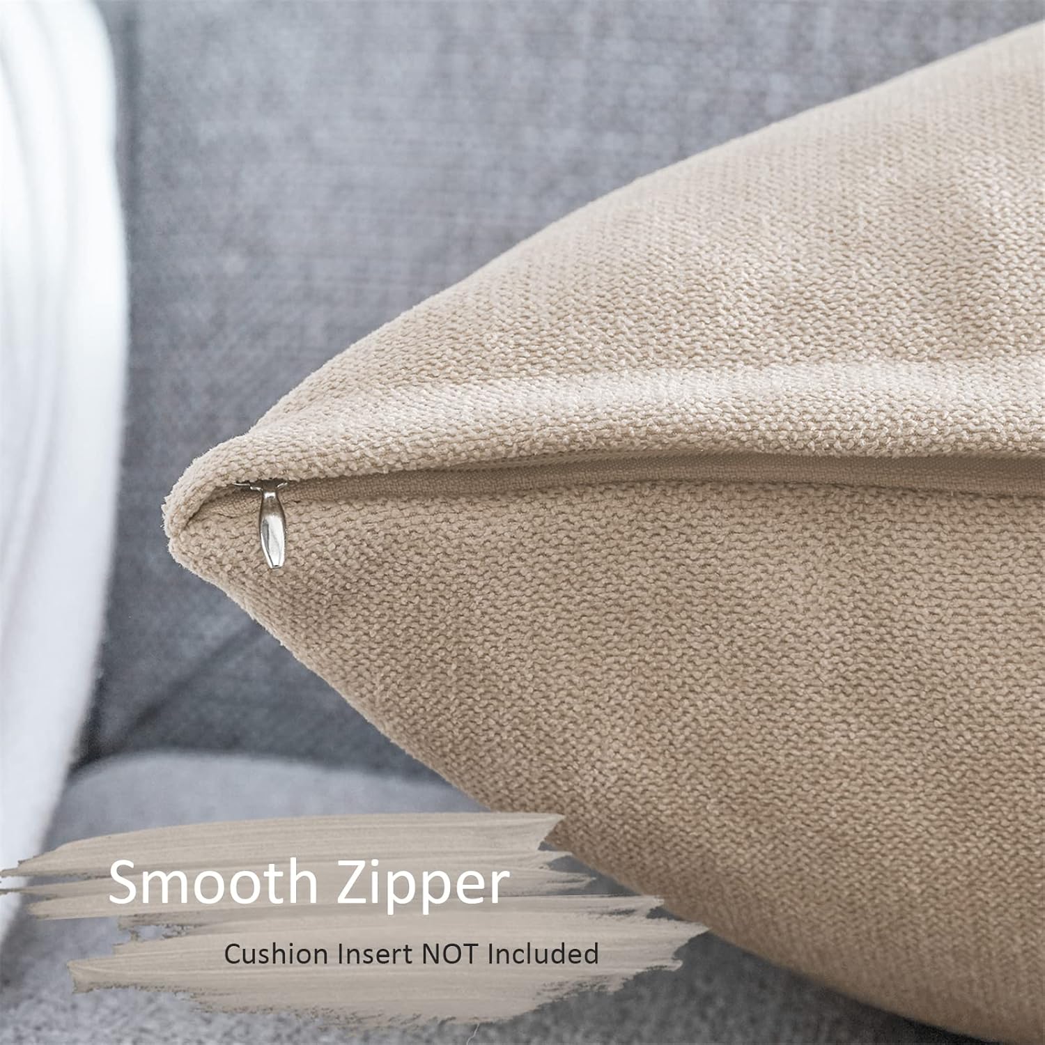 Thumbnail 1 de Topfinel Fundas Cojines 45x45cm de Chenilla y Algodón 🛋