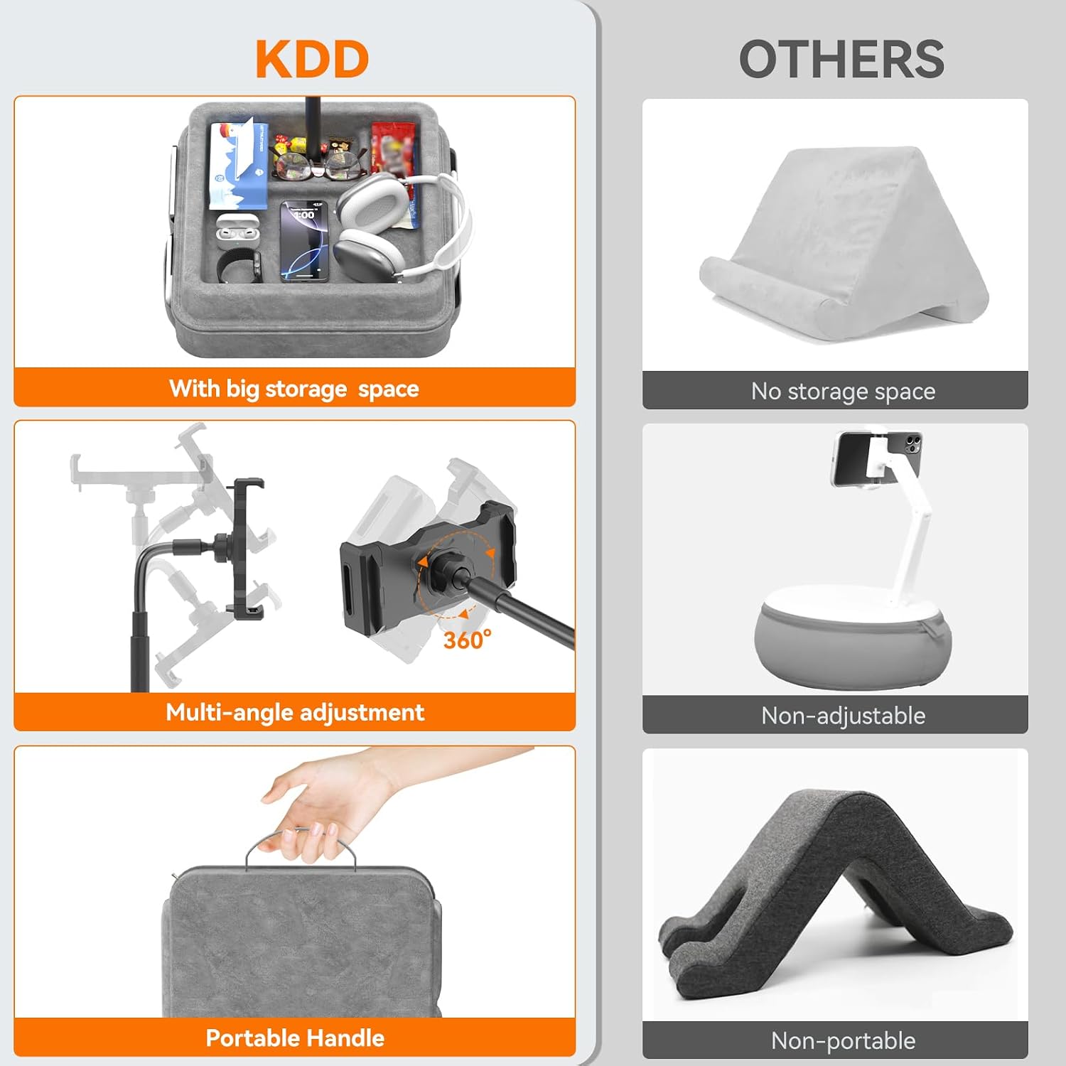 Detalle 2 de KDD Tablet Pillow Holder 360° adjustable