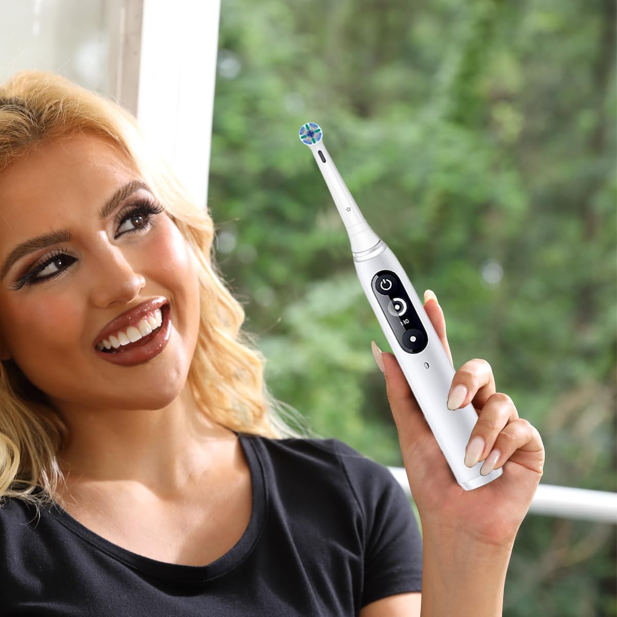 Thumbnail 6 de iO Brush Heads Compatible with Oral B iO Electric Toothbrushes – Pack of 12 (6 White, 6 Black)