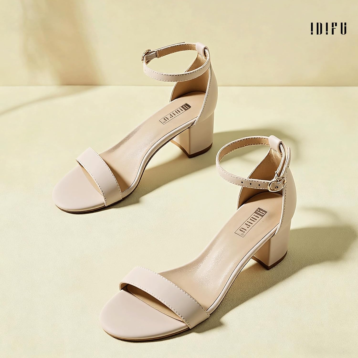Thumbnail 6 de IDIFU Cookie-LO IN2COOKIELO Women's Ankle-Strap Block-Heel Sandals