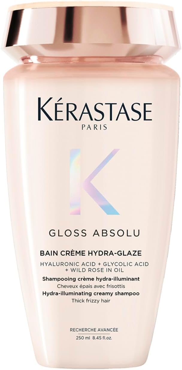 Detalle de Kérastase Gloss Absolu Bain Crème Hydra-Glaze: shampoo cremoso per capelli spessi e crespi
