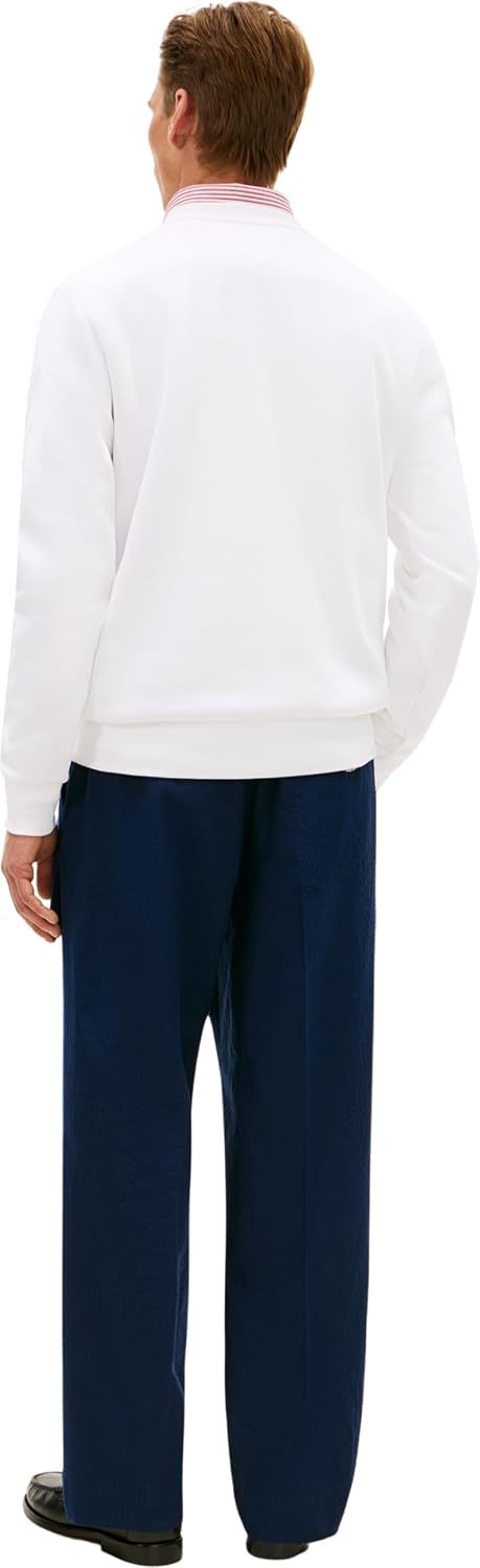 Detalle de Tommy Hilfiger Brand Love TR Stripe Sweatshirt Mw0mw42465 – Felpa pullover unisex uomo