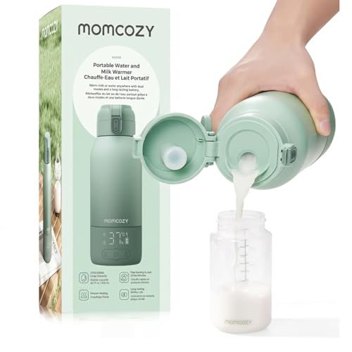 Detalle de Momcozy Chauffe-Biberon Portable 500 ml: réchauffe rapide et sans fil pour voyage