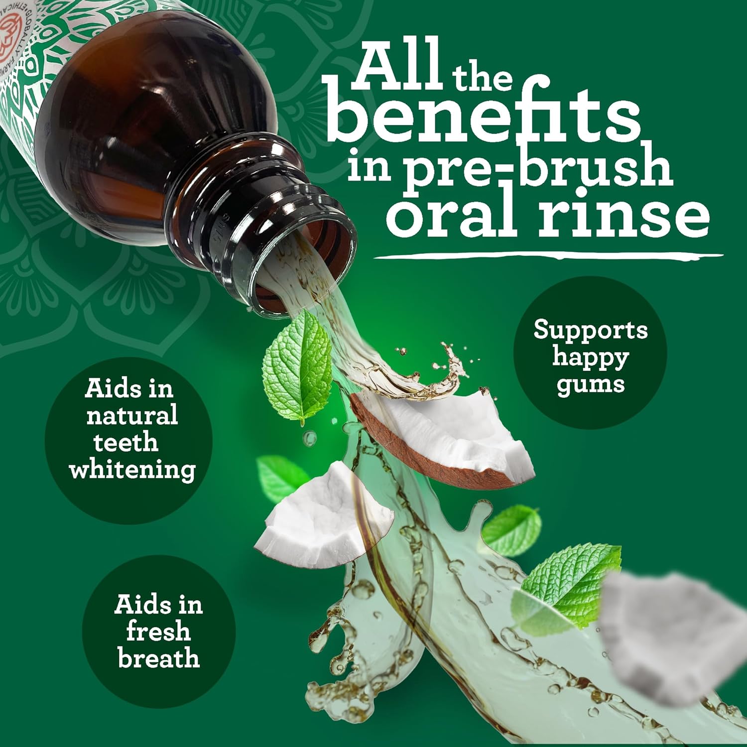 Thumbnail 4 de GuruNanda Starter Oil Pulling 8 oz 🪥