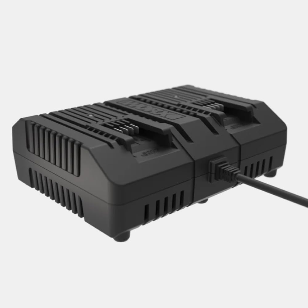 Detalle 1 de WORX WA3883 caricatore 20V doppio rapido con Powershare (2 batterie in contemporanea)