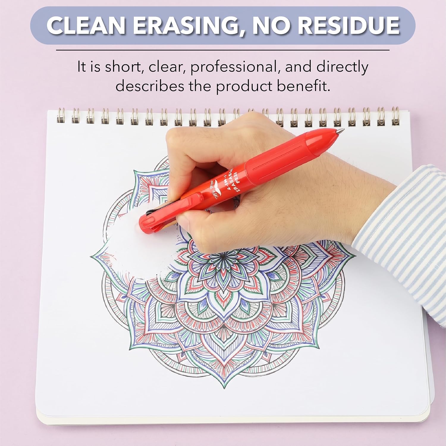 Detalle de Mr. Pen 4-in-1 Erasable Multicolor Pen