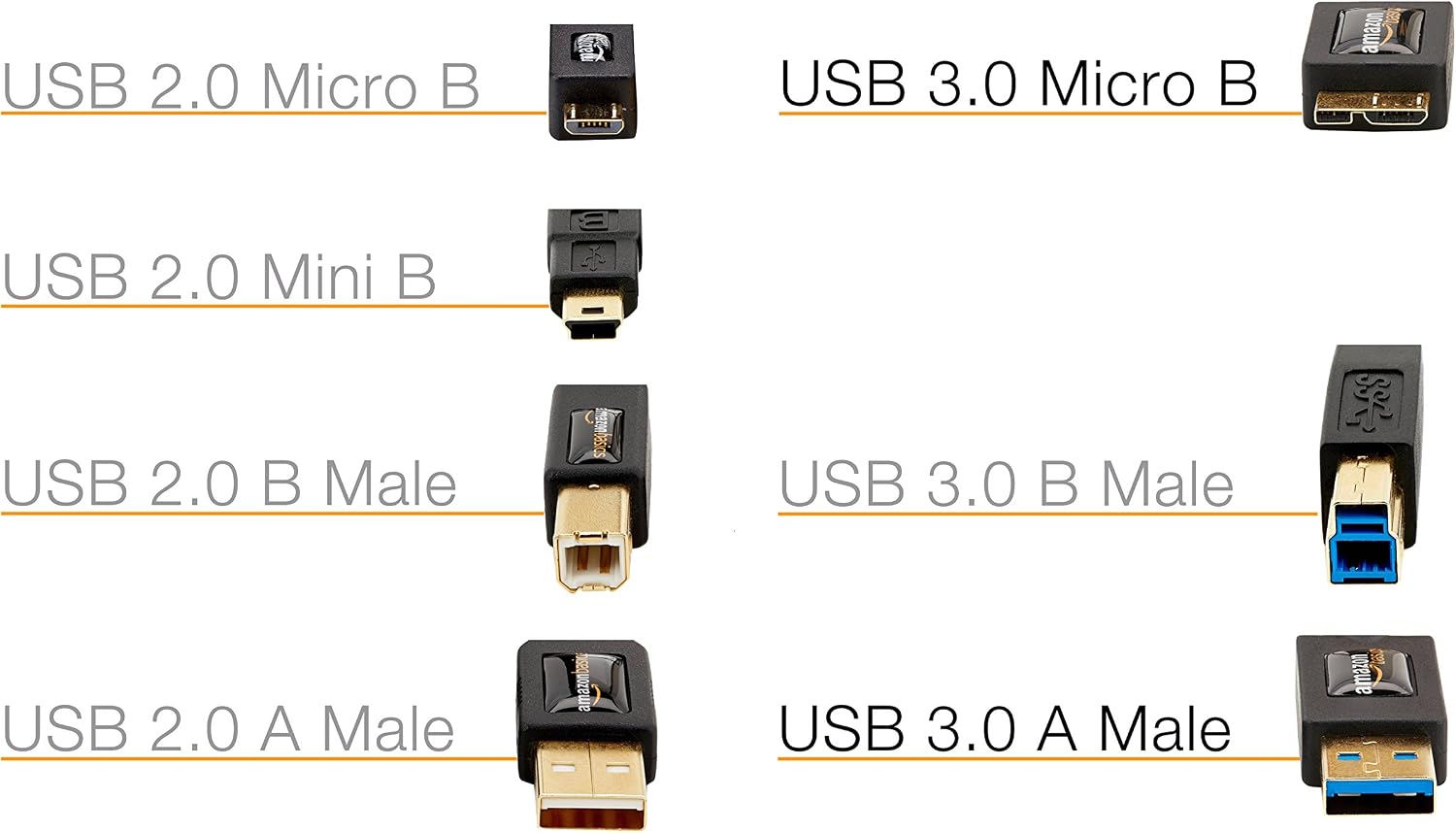 Detalle de AmazonBasics USB 3.0-Kabel, Typ USB-A Stecker auf Micro USB, 1,8 m, Schwarz
