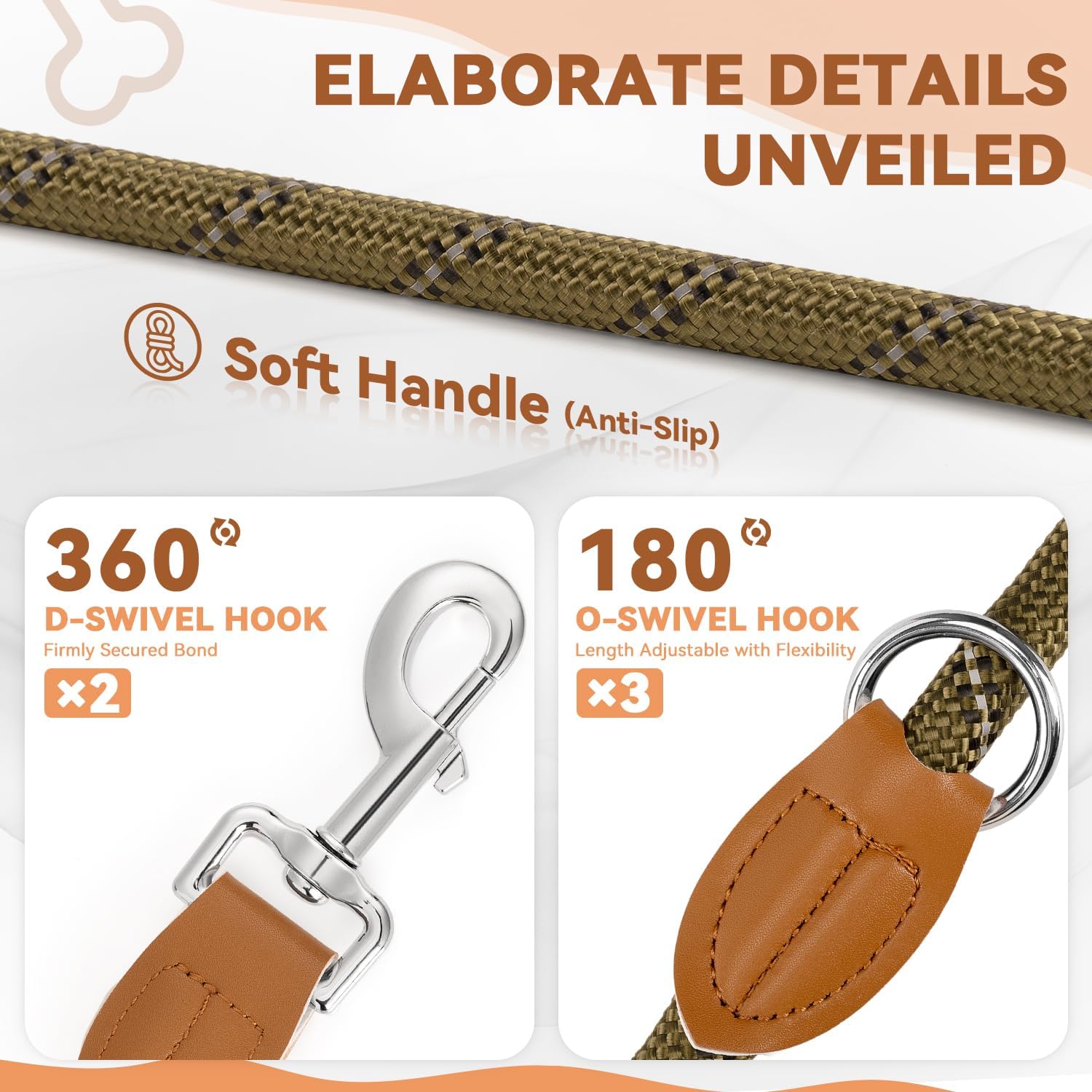 Detalle 1 de PETCOOZ Training Lead for Dogs 3m