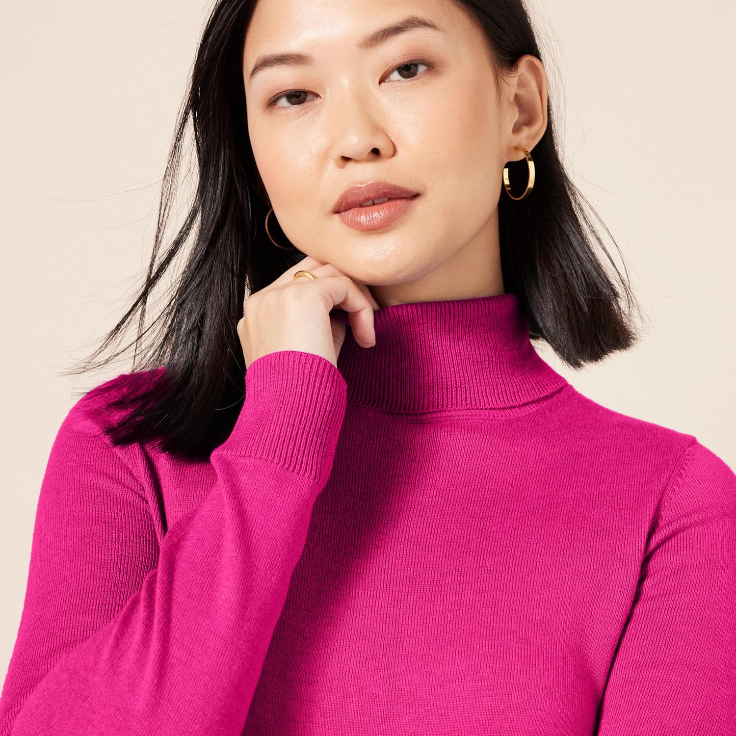 Thumbnail 2 de Amazon Essentials Damen Leichter Langärmliger Rollkragenpullover – Klassischer Schnitt, Übergröße