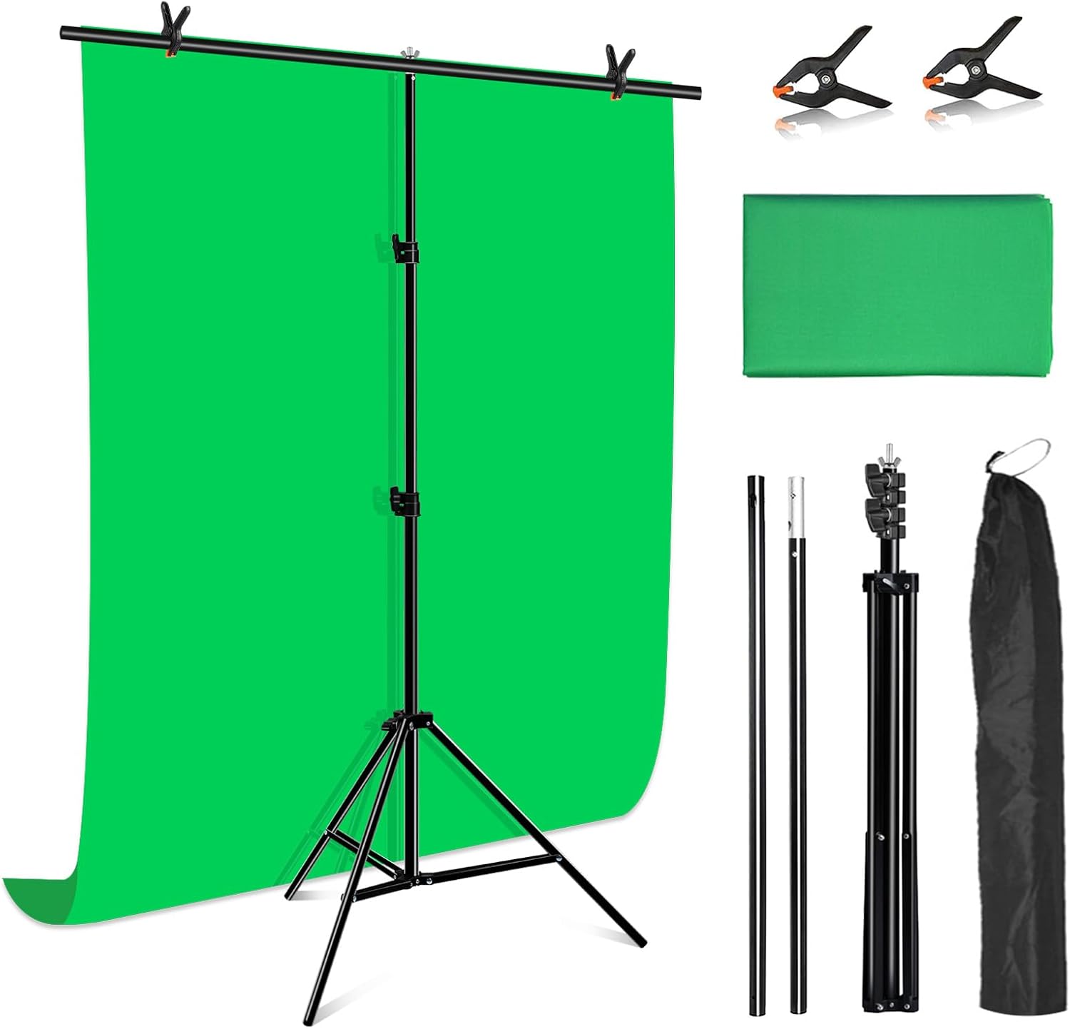 Detalle de PULUZ Greenscreen Backdrop with Stand 1x2m