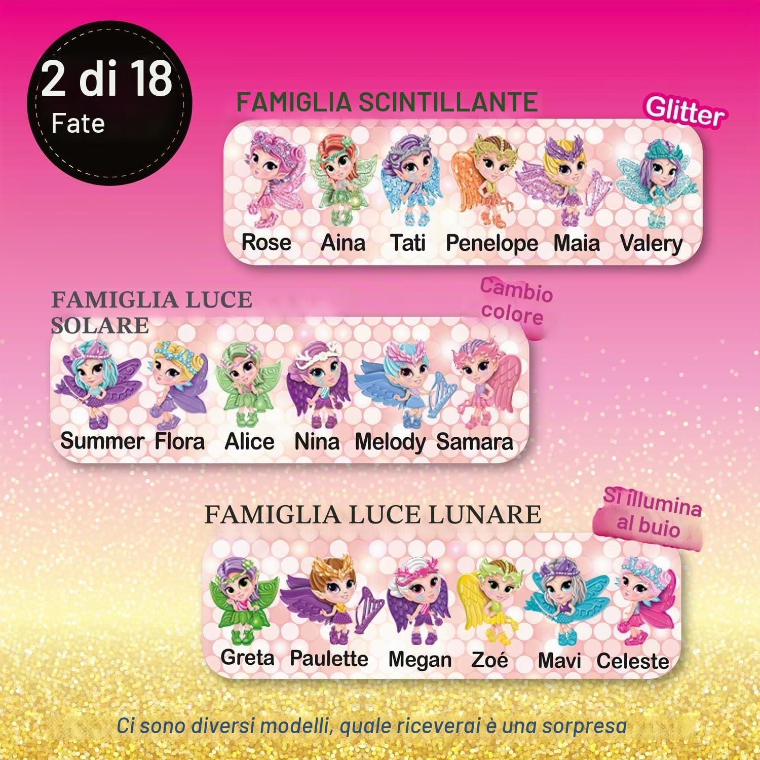 Detalle 2 de CRAZE Fairy In My Pocket | Set di 2 fate con ali e statuette da collezione