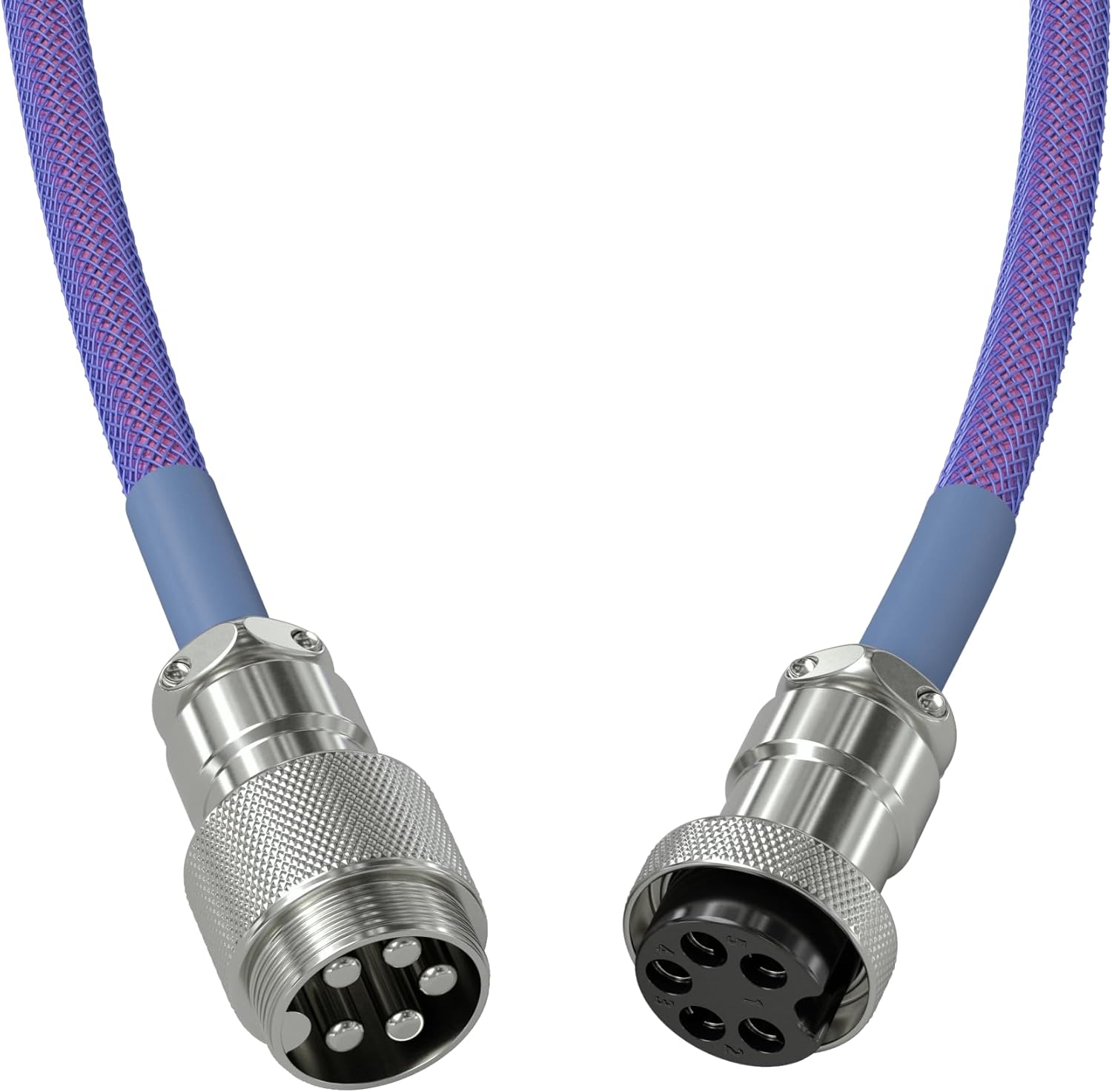 Thumbnail 2 de GLORIOUS Gaming Premium Coiled Keyboard Cable „Nebula“ – vergoldetes USB-A (PC) auf USB-C (Tastatur)