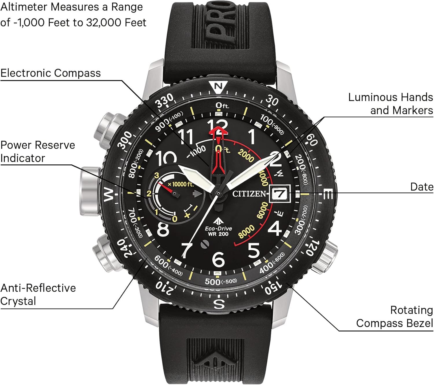 Thumbnail 3 de Citizen BN5058-07E Eco-Drive 200m