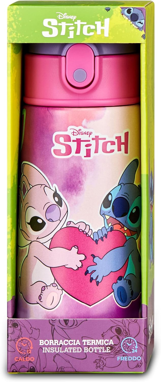 Thumbnail 4 de Seven Borraccia Kid Stitch 460 ml - lilla in acciaio inox, BPA free, ermetica e resistente