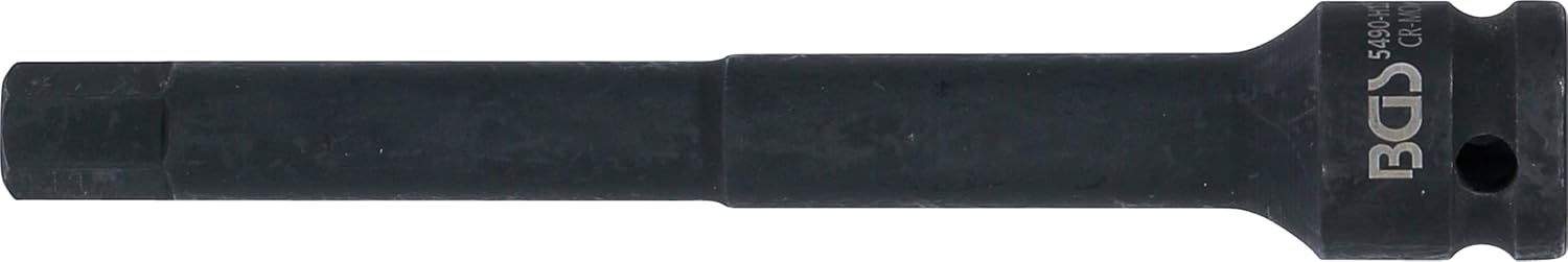 Thumbnail 1 de BGS 5490-H12 Kraft-Bit-Einsatz 150 mm – Innensechskant 12 mm, Innenvierkant 12,5 mm (1/2") aus Chrom-Molybdän-Stahl
