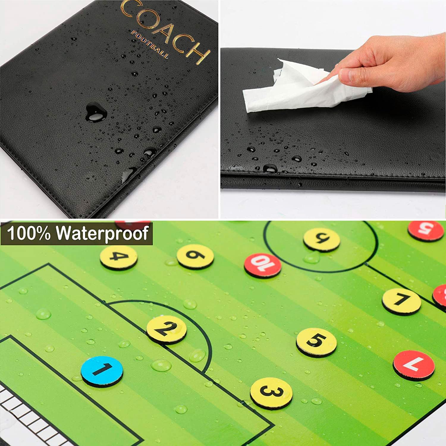 Thumbnail 1 de CREADY magnetisch voetbal-tactiekbord met chips en schrijfveld