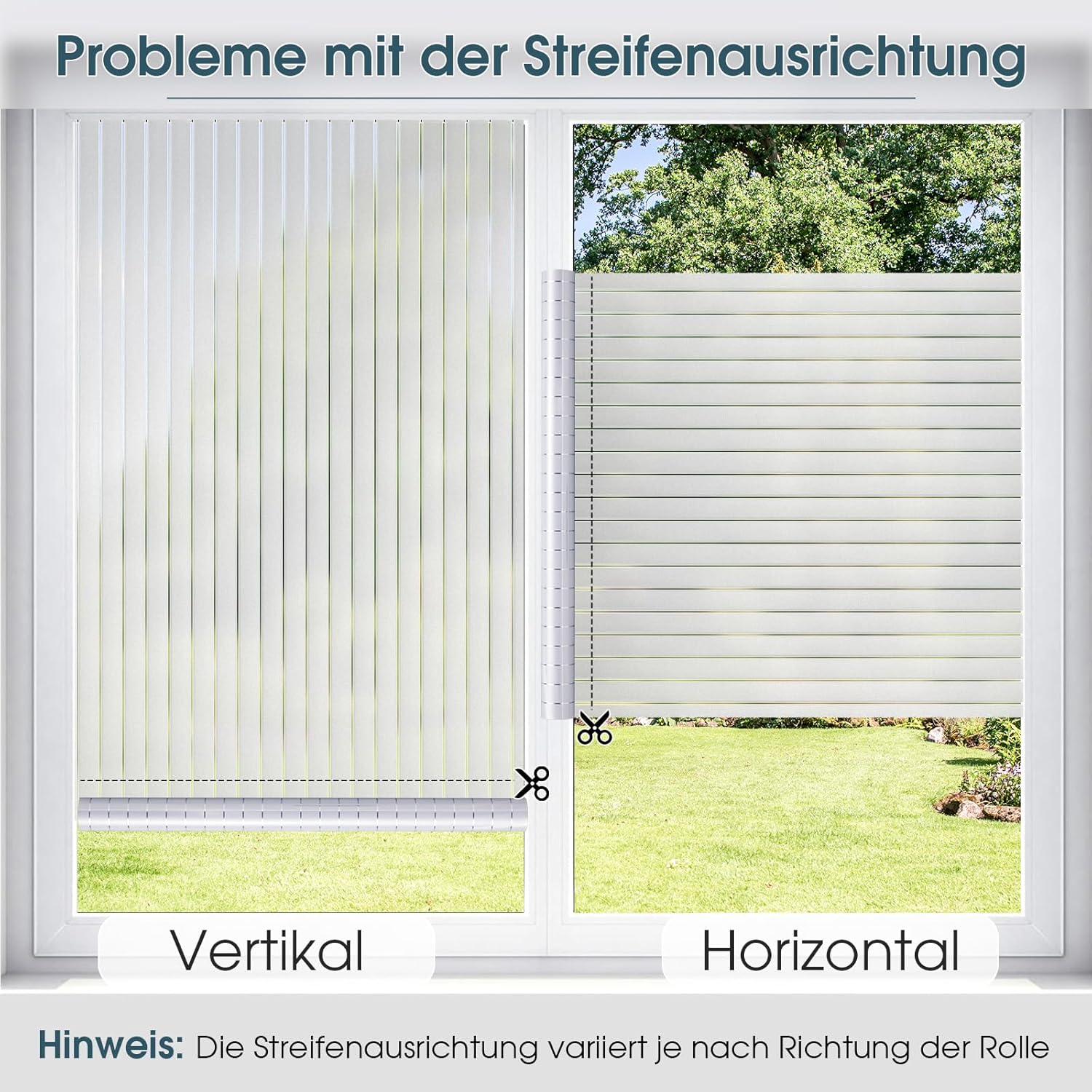 Thumbnail 5 de Lifetree Fensterfolie Streifen Blickdicht 44,5x200 cm