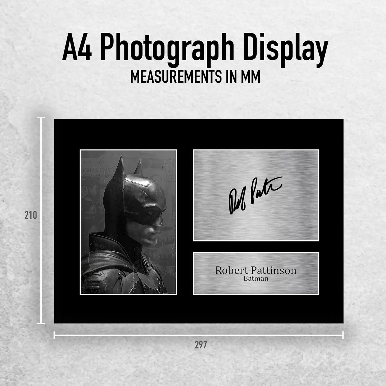 Thumbnail 1 de HWC Trading A4 Robert Pattinson The Batman printed signed autograph picture for movie memorabilia fans