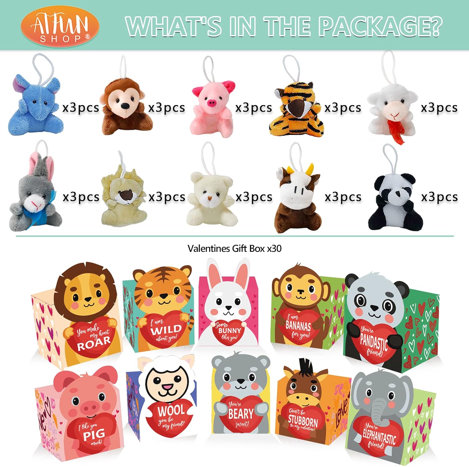 Detalle de Valentines Day Gifts 30 Pack for Kids
