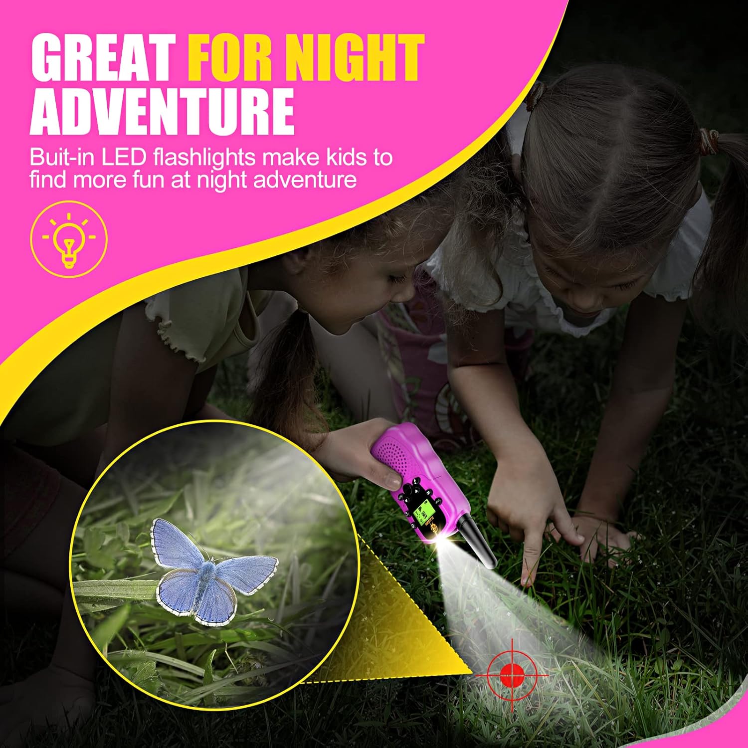 Detalle de EUTOYZ Walkie Talkies for Kids: Durable, Lightweight, and Fun Outdoor Communication