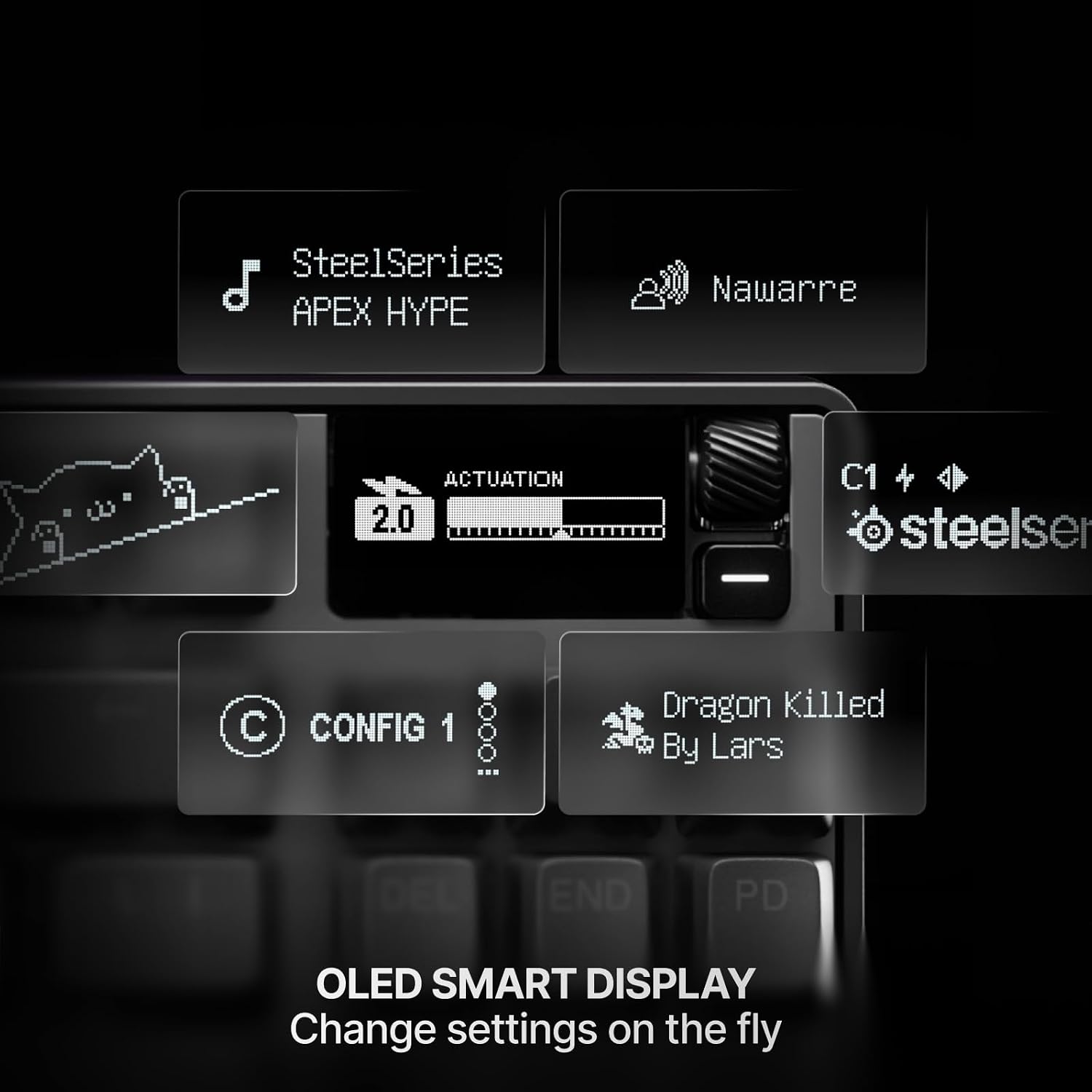 Detalle de SteelSeries Apex Pro TKL Gen 3 Keyboard with OmniPoint 3.0 Analog Magnetic Switches