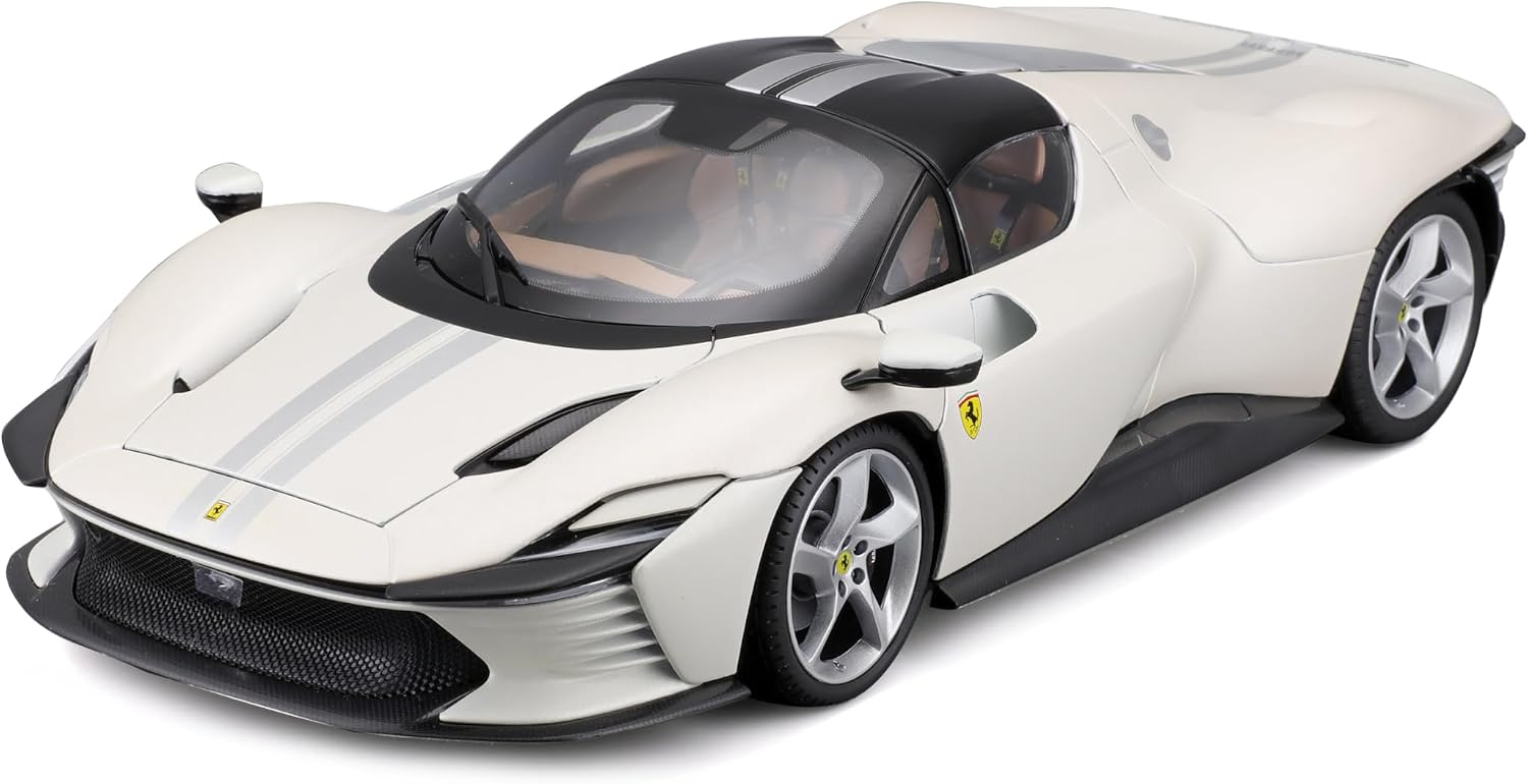 Detalle de Bburago Signature Serie Daytona SP3 1:18 – Weiß, detailliertes 1:18 Metallspritzguss-Sammlerauto