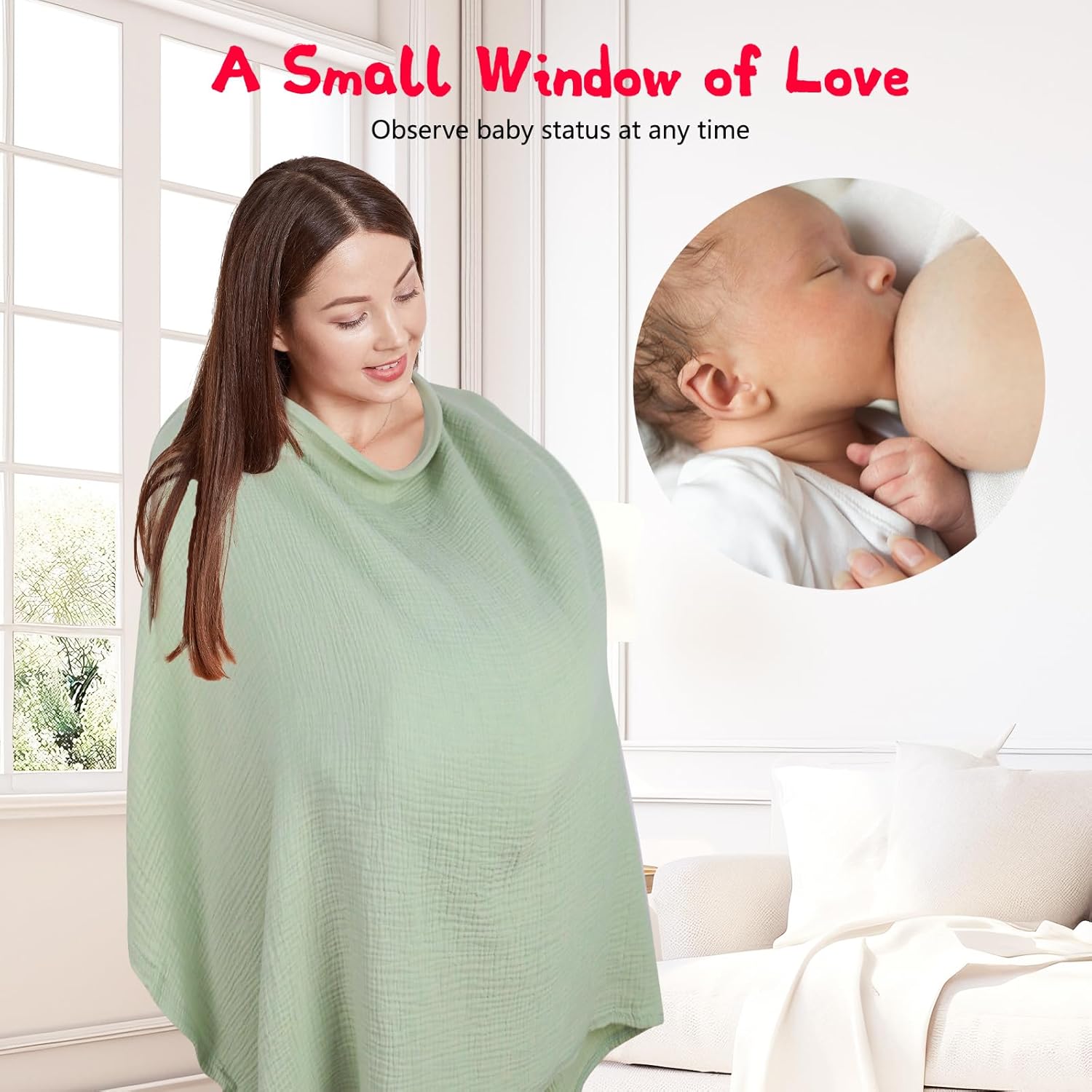 Thumbnail 1 de Cozary Copertura Allattamento 76x110 Verde
