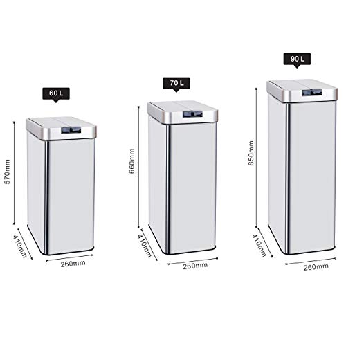 Detalle 2 de Poubelle automatique SILVERLAKE 70L ⚙