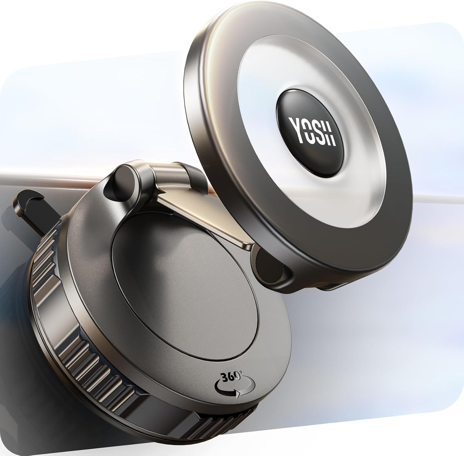 Detalle de YOSH Vacuum Magnetic Phone Holder 360°