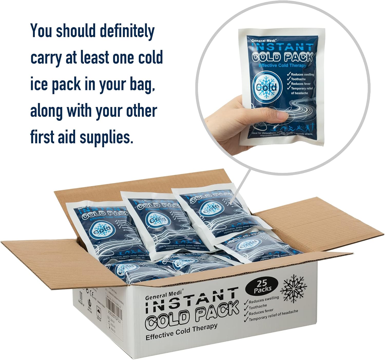 Detalle de General Medi Instant Cold Pack 10x14cm ❄️🩹