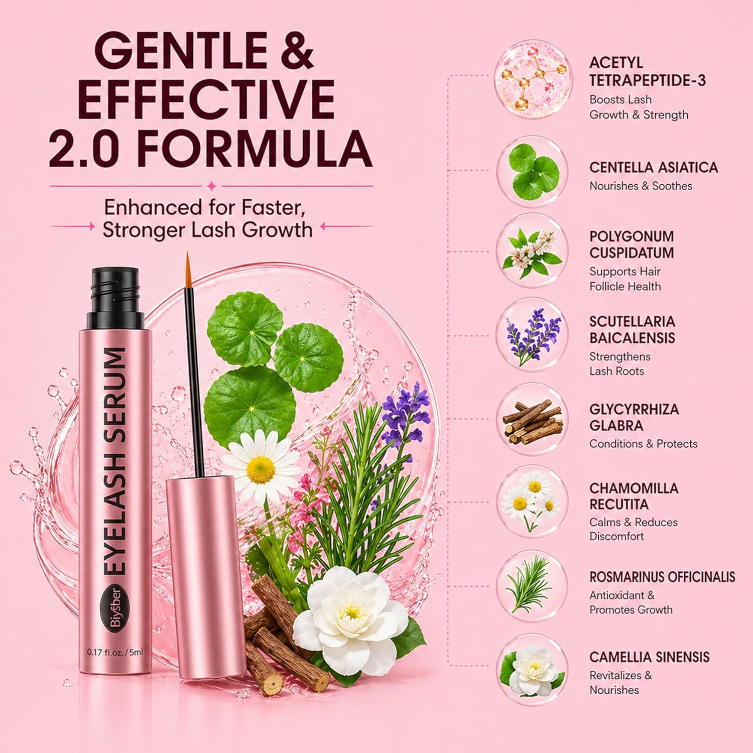 Thumbnail 4 de Lash Serum for Eyelash Growth: Premium Formula for Longer, Fuller Lashes (Gentle & Vegan)