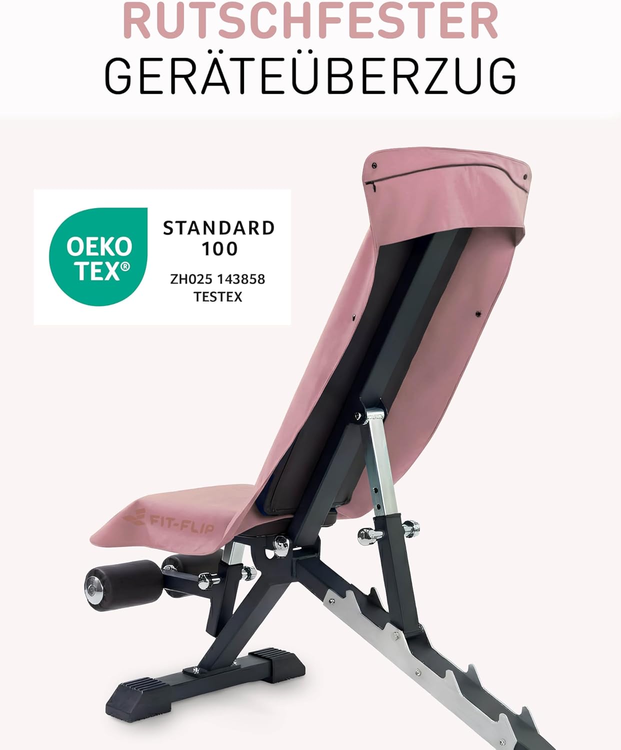 Thumbnail 2 de Fit-Flip Fitness Handtuch aus Mikrofaser inkl. Magnetclip & Reißverschlusstasche (130 x 48 cm)