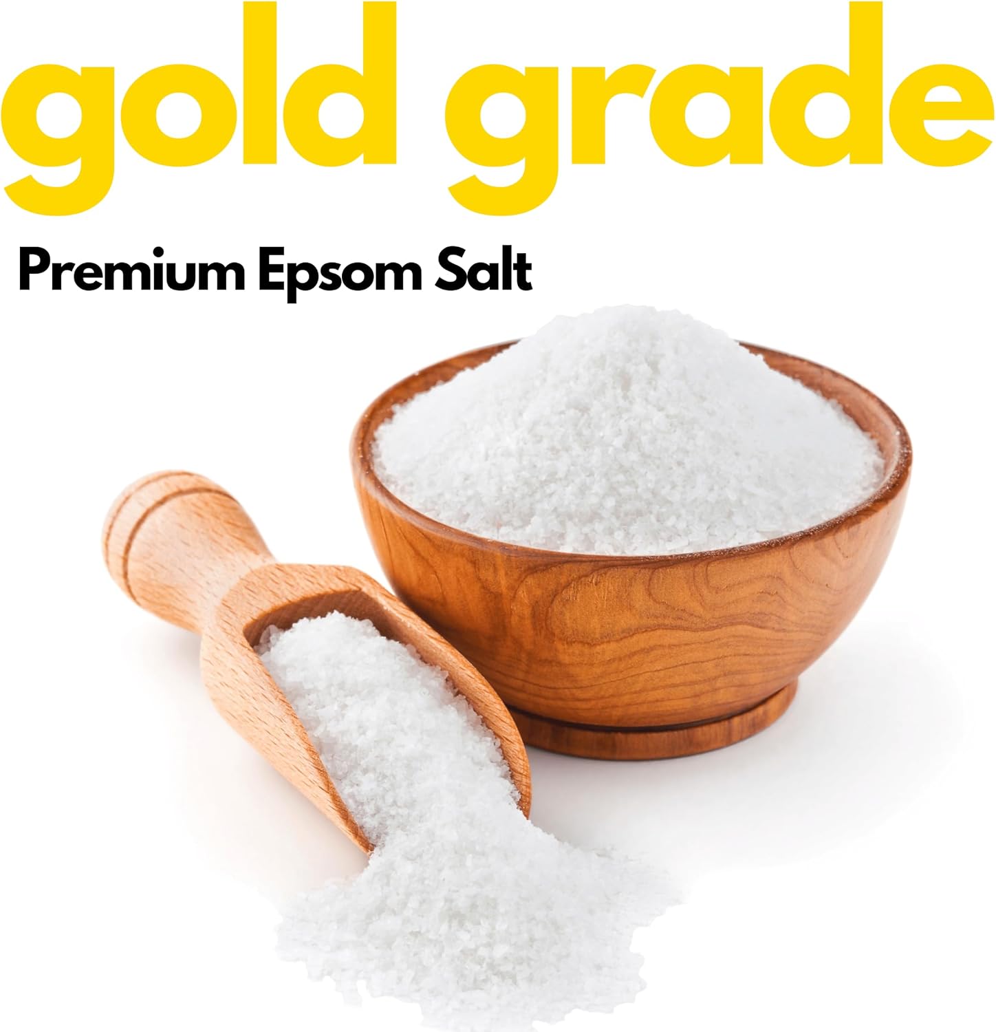 Detalle 2 de Amriel Co Pure Epsom Salt, 2 kg Fragrance-Free Natural Crystals