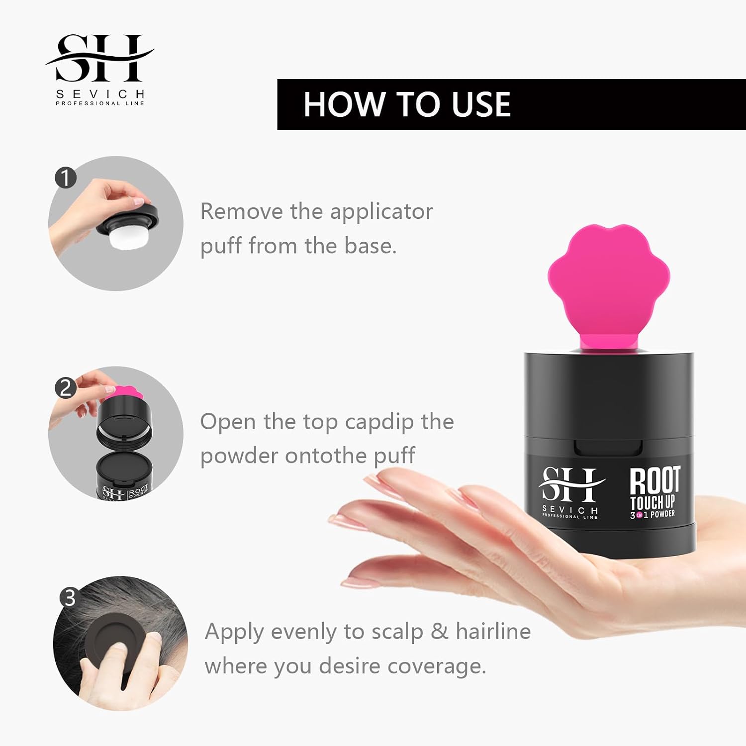 Thumbnail 6 de Sevich Hairline Powder, Dark Brown